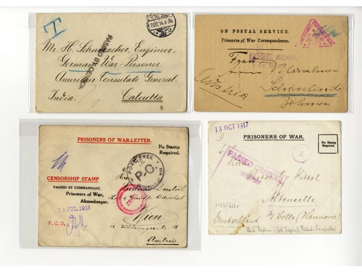 1898/1919, interessanter Posten mit ca. 70 Briefen, Karten und Ganzsachen inkl. viel KGF-Post (u.a. DSWA und viel Kiautschou)