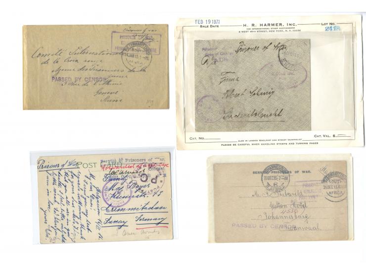 1898/1919, interessanter Posten mit ca. 70 Briefen, Karten und Ganzsachen inkl. viel KGF-Post (u.a. DSWA und viel Kiautschou)