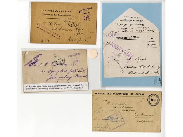 1898/1919, interessanter Posten mit ca. 70 Briefen, Karten und Ganzsachen inkl. viel KGF-Post (u.a. DSWA und viel Kiautschou)