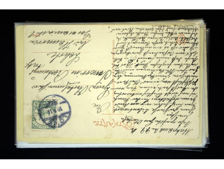 1898/1913, Partie mit 36 Ansichtskarten und 2 Privat-Ganzsachenkarten, bis auf 3 Karten alle gebraucht mit entsprechenden Ste