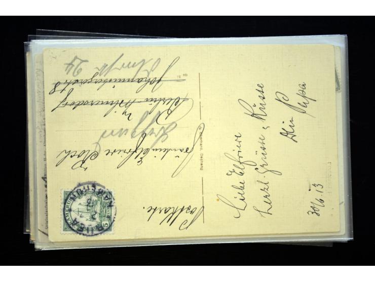 1898/1913, Partie mit 36 Ansichtskarten und 2 Privat-Ganzsachenkarten, bis auf 3 Karten alle gebraucht mit entsprechenden Ste