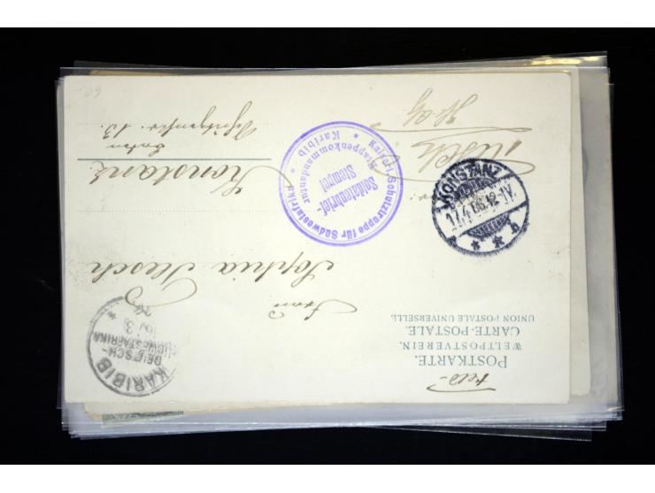 1898/1913, Partie mit 36 Ansichtskarten und 2 Privat-Ganzsachenkarten, bis auf 3 Karten alle gebraucht mit entsprechenden Ste
