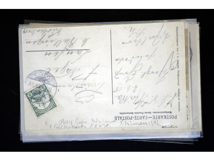 1898/1913, Partie mit 36 Ansichtskarten und 2 Privat-Ganzsachenkarten, bis auf 3 Karten alle gebraucht mit entsprechenden Ste