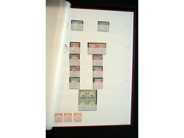 1894/1912, meist ungebrauchte und gestempelte Sammlung inkl. etwas Kiautschou mit u.a. 8 Briefen, Karten und Ganzsachen, dabe