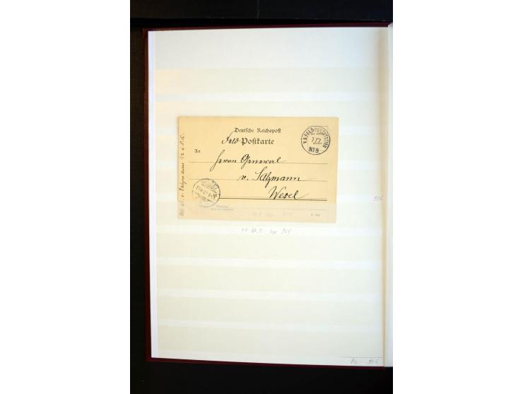 1894/1912, meist ungebrauchte und gestempelte Sammlung inkl. etwas Kiautschou mit u.a. 8 Briefen, Karten und Ganzsachen, dabe