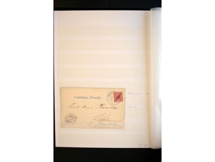 1894/1912, meist ungebrauchte und gestempelte Sammlung inkl. etwas Kiautschou mit u.a. 8 Briefen, Karten und Ganzsachen, dabe