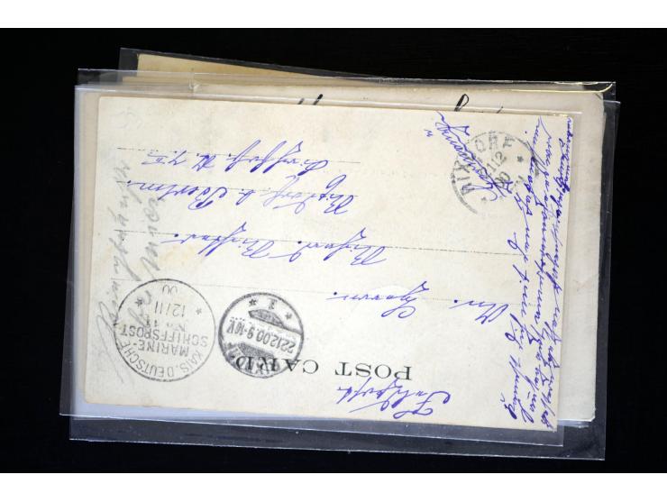 1893/1913, Partie mit 24 Briefen, Karten und Ganzsachen inkl. etwas Kiautschou, dabei Vorläufer-Brief von Tientsin mit zweima