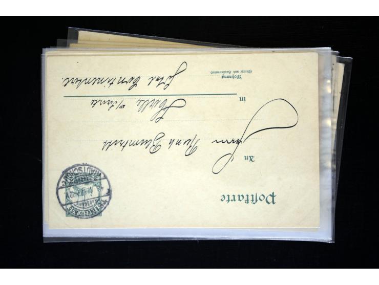 1893/1913, Partie mit 24 Briefen, Karten und Ganzsachen inkl. etwas Kiautschou, dabei Vorläufer-Brief von Tientsin mit zweima