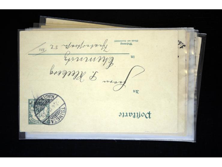 1893/1913, Partie mit 24 Briefen, Karten und Ganzsachen inkl. etwas Kiautschou, dabei Vorläufer-Brief von Tientsin mit zweima