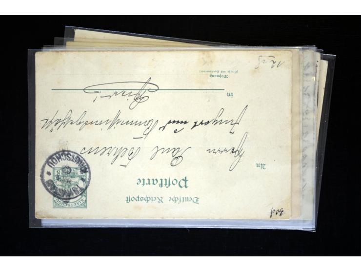 1893/1913, Partie mit 24 Briefen, Karten und Ganzsachen inkl. etwas Kiautschou, dabei Vorläufer-Brief von Tientsin mit zweima