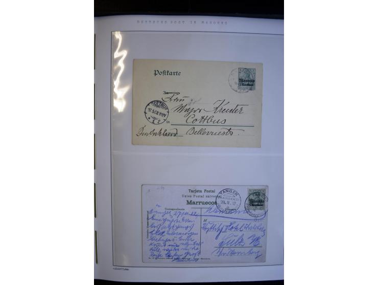 1900/1913, Sammlung mit ca. 30 Briefen, Karten und Ganzsachen, dabei viele R-Briefe und Karten, Satzfrankaturen, interessante