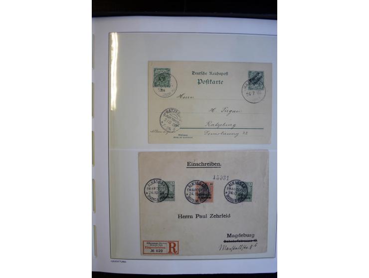 1900/1913, Sammlung mit ca. 30 Briefen, Karten und Ganzsachen, dabei viele R-Briefe und Karten, Satzfrankaturen, interessante