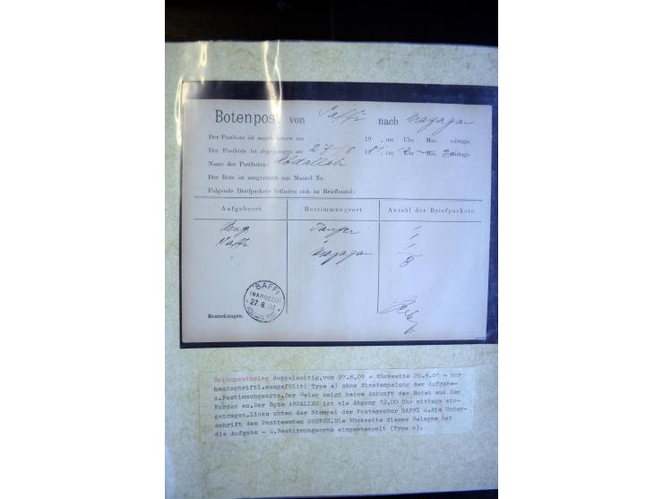 1900/1913, Sammlung mit ca. 30 Briefen, Karten und Ganzsachen, dabei viele R-Briefe und Karten, Satzfrankaturen, interessante