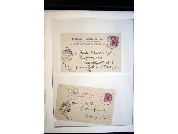 1900/1913, Sammlung mit ca. 30 Briefen, Karten und Ganzsachen, dabei viele R-Briefe und Karten, Satzfrankaturen, interessante