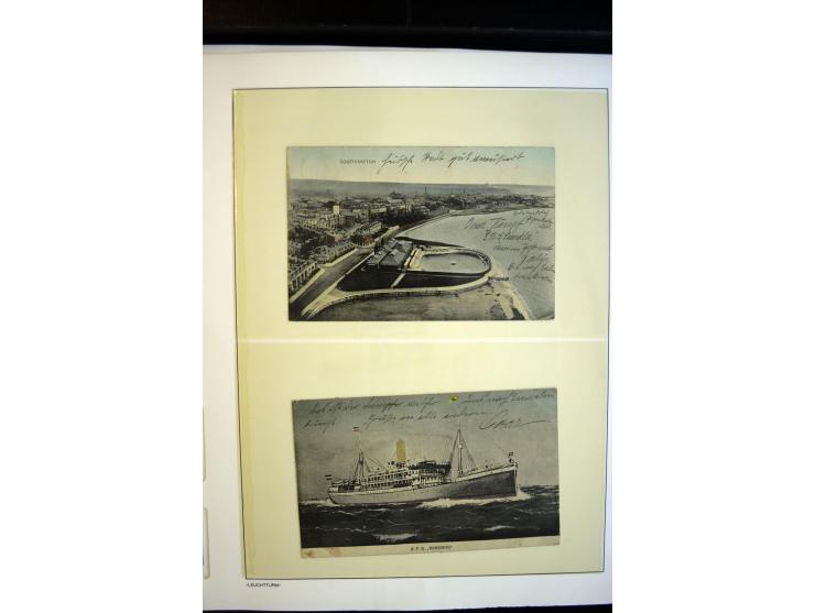 1900/1913, Sammlung mit ca. 30 Briefen, Karten und Ganzsachen, dabei viele R-Briefe und Karten, Satzfrankaturen, interessante