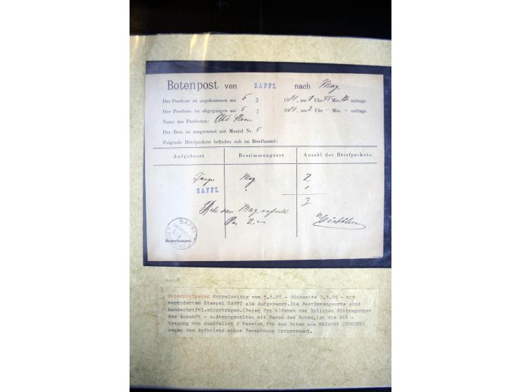 1900/1913, Sammlung mit ca. 30 Briefen, Karten und Ganzsachen, dabei viele R-Briefe und Karten, Satzfrankaturen, interessante