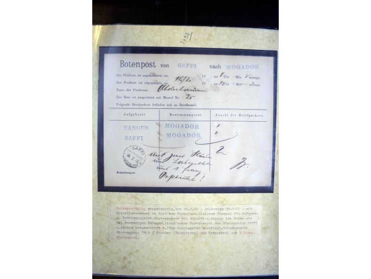 1900/1913, Sammlung mit ca. 30 Briefen, Karten und Ganzsachen, dabei viele R-Briefe und Karten, Satzfrankaturen, interessante