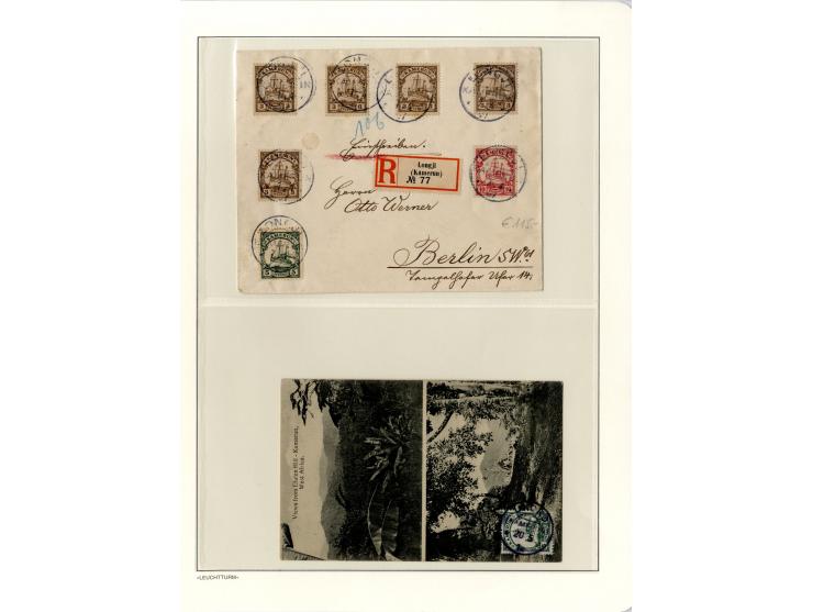 1889/1918, interessante Sammlung inkl. etwas Post aus der Besatzungszeit mit ca. 90 Briefen, Karten und Ganzsachen, Schwerpun