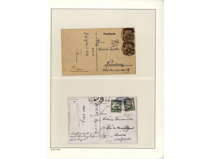 1889/1918, interessante Sammlung inkl. etwas Post aus der Besatzungszeit mit ca. 90 Briefen, Karten und Ganzsachen, Schwerpun