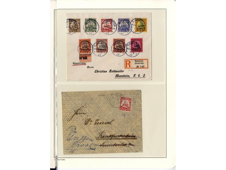 1889/1918, interessante Sammlung inkl. etwas Post aus der Besatzungszeit mit ca. 90 Briefen, Karten und Ganzsachen, Schwerpun