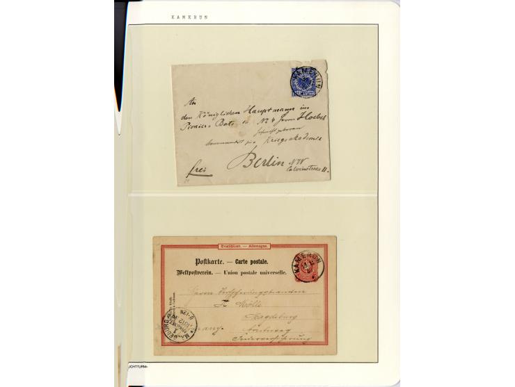 1889/1918, interessante Sammlung inkl. etwas Post aus der Besatzungszeit mit ca. 90 Briefen, Karten und Ganzsachen, Schwerpun