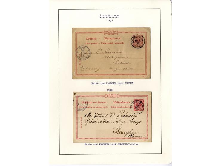 1889/1918, interessante Sammlung inkl. etwas Post aus der Besatzungszeit mit ca. 90 Briefen, Karten und Ganzsachen, Schwerpun
