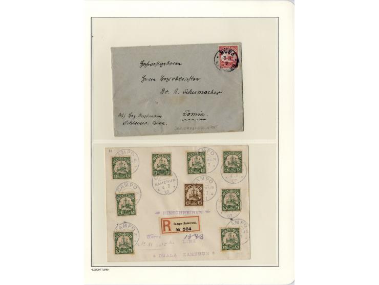 1889/1918, interessante Sammlung inkl. etwas Post aus der Besatzungszeit mit ca. 90 Briefen, Karten und Ganzsachen, Schwerpun