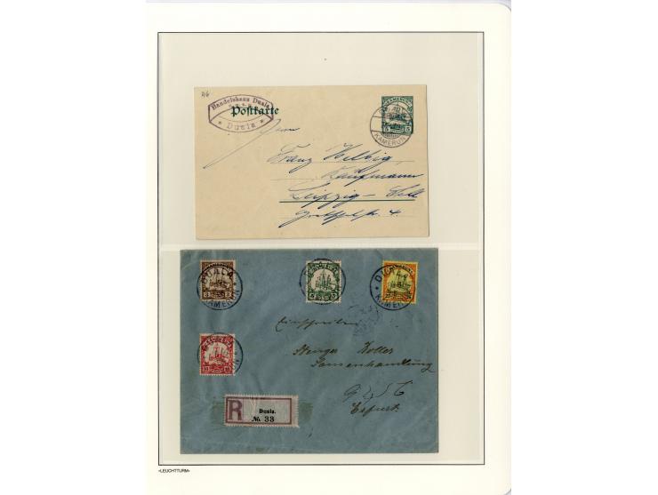 1889/1918, interessante Sammlung inkl. etwas Post aus der Besatzungszeit mit ca. 90 Briefen, Karten und Ganzsachen, Schwerpun