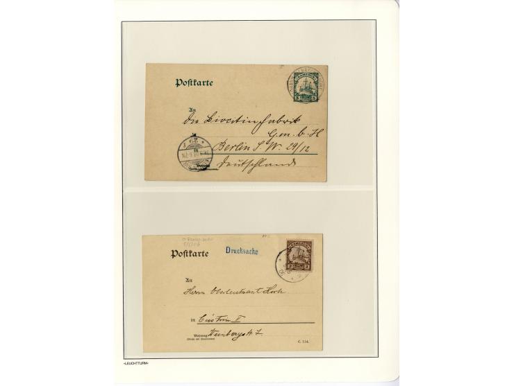 1889/1918, interessante Sammlung inkl. etwas Post aus der Besatzungszeit mit ca. 90 Briefen, Karten und Ganzsachen, Schwerpun