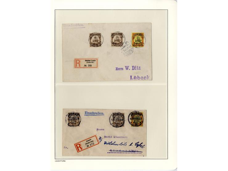 1889/1918, interessante Sammlung inkl. etwas Post aus der Besatzungszeit mit ca. 90 Briefen, Karten und Ganzsachen, Schwerpun