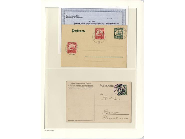 1889/1918, interessante Sammlung inkl. etwas Post aus der Besatzungszeit mit ca. 90 Briefen, Karten und Ganzsachen, Schwerpun
