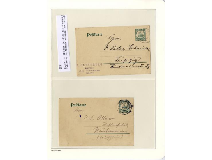 1889/1918, interessante Sammlung inkl. etwas Post aus der Besatzungszeit mit ca. 90 Briefen, Karten und Ganzsachen, Schwerpun