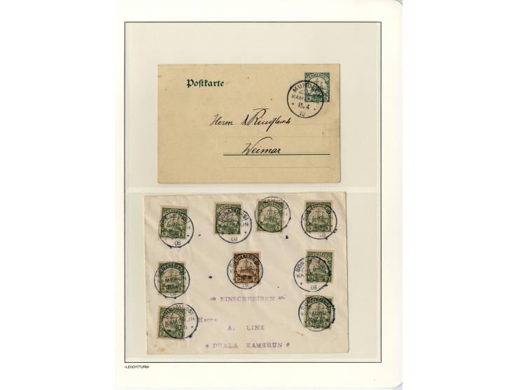 1889/1918, interessante Sammlung inkl. etwas Post aus der Besatzungszeit mit ca. 90 Briefen, Karten und Ganzsachen, Schwerpun
