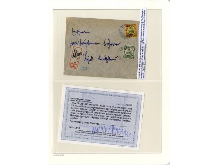 1889/1918, interessante Sammlung inkl. etwas Post aus der Besatzungszeit mit ca. 90 Briefen, Karten und Ganzsachen, Schwerpun