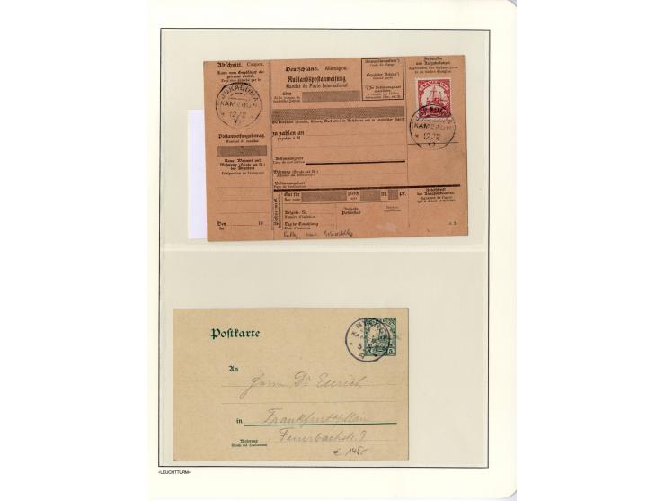 1889/1918, interessante Sammlung inkl. etwas Post aus der Besatzungszeit mit ca. 90 Briefen, Karten und Ganzsachen, Schwerpun