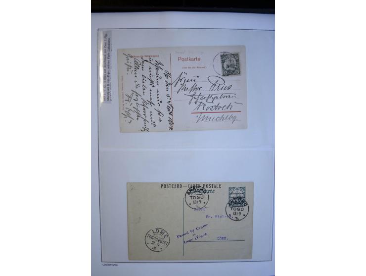 1889/1917, Sammlung mit über 30 Briefen, Karten und Ganzsachen, dabei Vorläufer-Ausgaben auf Bedarfspost, R-Briefe, unfrankie