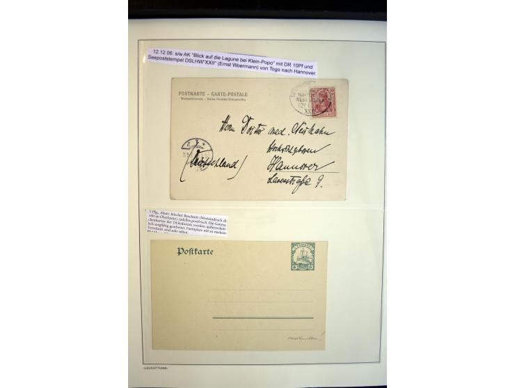 1889/1917, Sammlung mit über 30 Briefen, Karten und Ganzsachen, dabei Vorläufer-Ausgaben auf Bedarfspost, R-Briefe, unfrankie