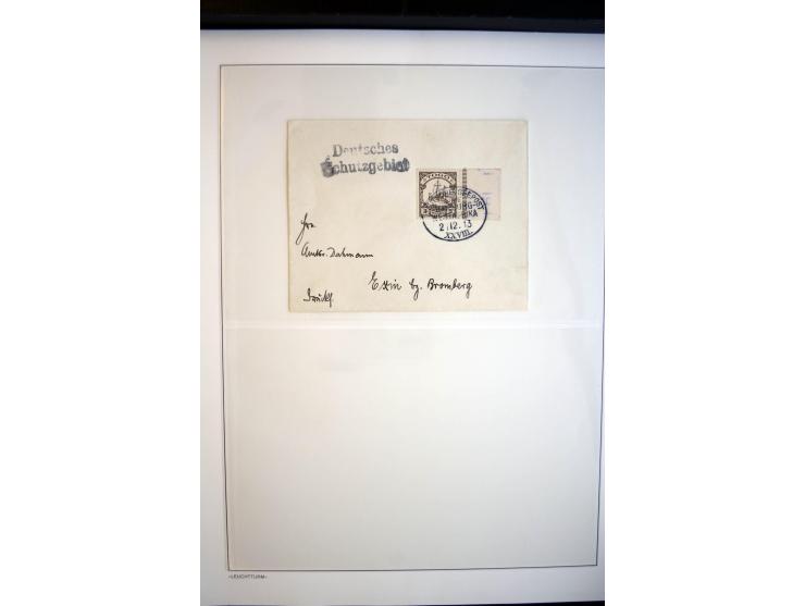 1889/1917, Sammlung mit über 30 Briefen, Karten und Ganzsachen, dabei Vorläufer-Ausgaben auf Bedarfspost, R-Briefe, unfrankie