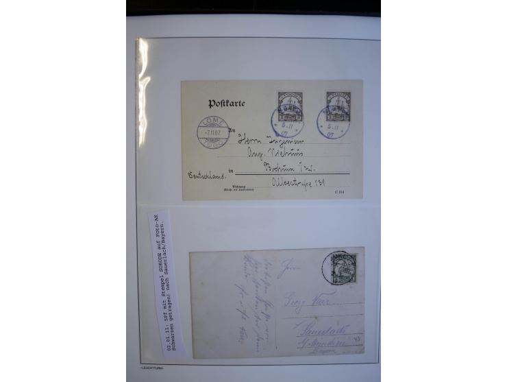 1889/1917, Sammlung mit über 30 Briefen, Karten und Ganzsachen, dabei Vorläufer-Ausgaben auf Bedarfspost, R-Briefe, unfrankie