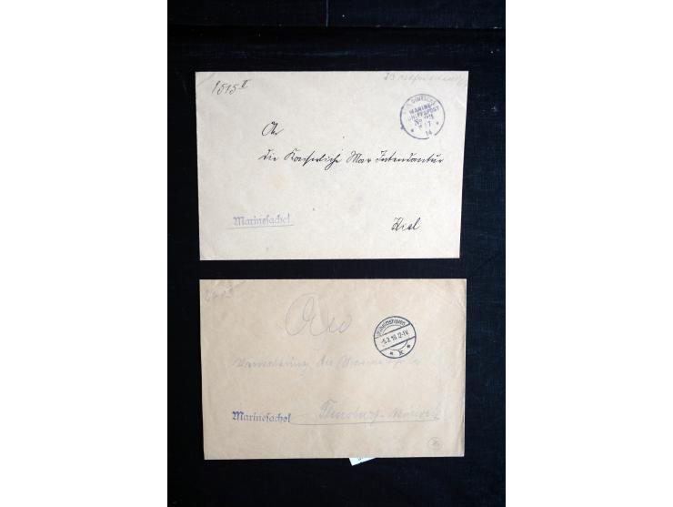 1905/19, über 90 Karten und Briefe mit Schwerpunkt I. WK mit fast nur verschiedenen Stempeln, dabei u.a. Internierten-Post mi
