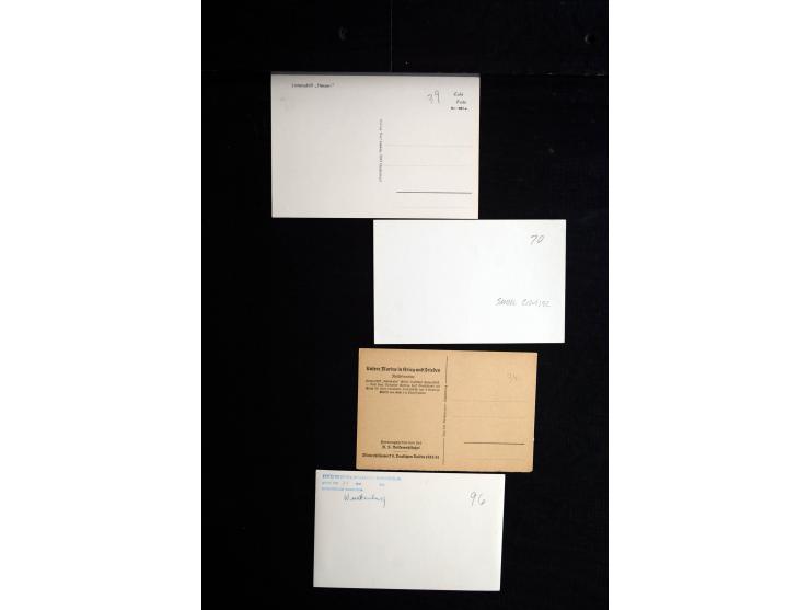 1905/19, über 90 Karten und Briefe mit Schwerpunkt I. WK mit fast nur verschiedenen Stempeln, dabei u.a. Internierten-Post mi