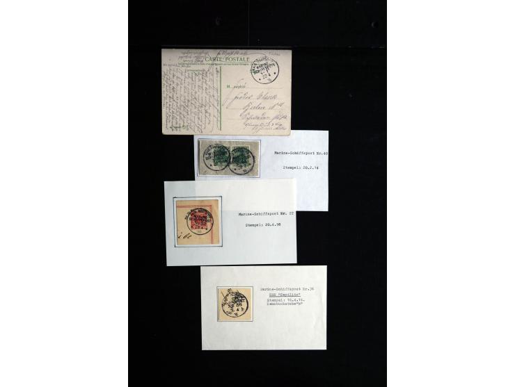 1905/19, über 90 Karten und Briefe mit Schwerpunkt I. WK mit fast nur verschiedenen Stempeln, dabei u.a. Internierten-Post mi