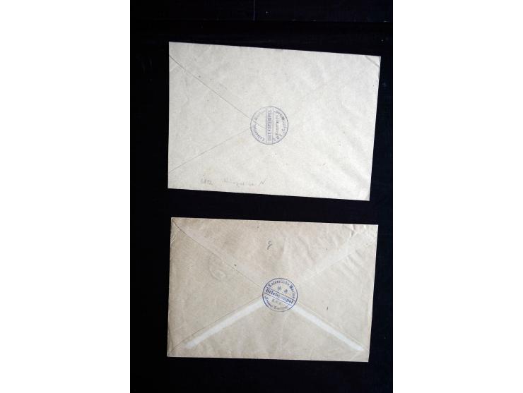 1905/19, über 90 Karten und Briefe mit Schwerpunkt I. WK mit fast nur verschiedenen Stempeln, dabei u.a. Internierten-Post mi