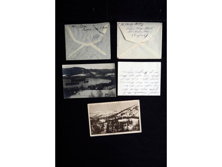 1905/19, über 90 Karten und Briefe mit Schwerpunkt I. WK mit fast nur verschiedenen Stempeln, dabei u.a. Internierten-Post mi