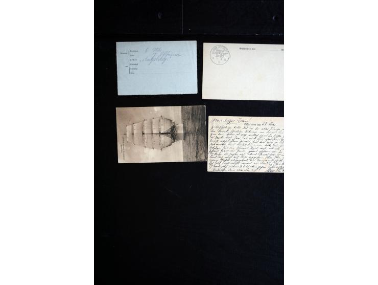 1905/19, über 90 Karten und Briefe mit Schwerpunkt I. WK mit fast nur verschiedenen Stempeln, dabei u.a. Internierten-Post mi