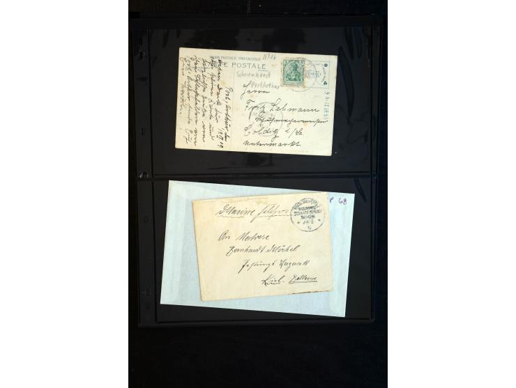 1905/19, über 90 Karten und Briefe mit Schwerpunkt I. WK mit fast nur verschiedenen Stempeln, dabei u.a. Internierten-Post mi