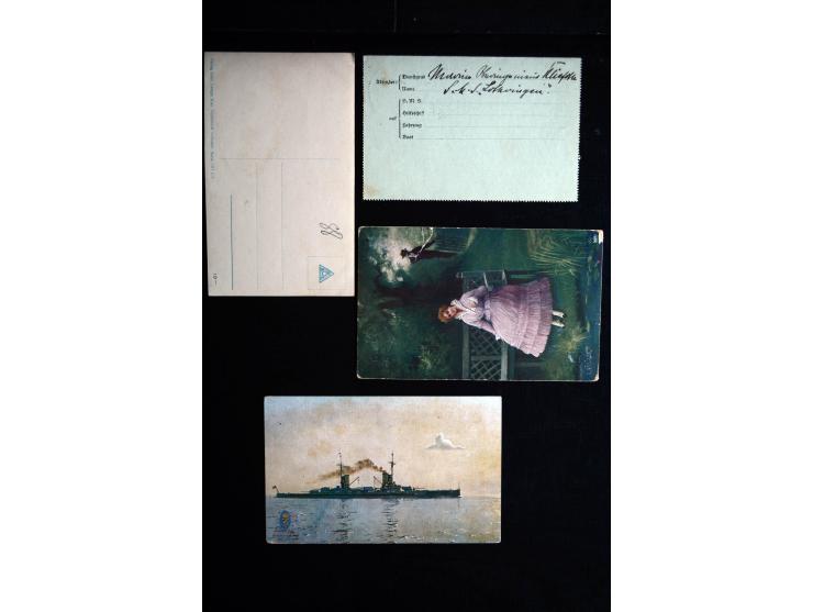 1905/19, über 90 Karten und Briefe mit Schwerpunkt I. WK mit fast nur verschiedenen Stempeln, dabei u.a. Internierten-Post mi