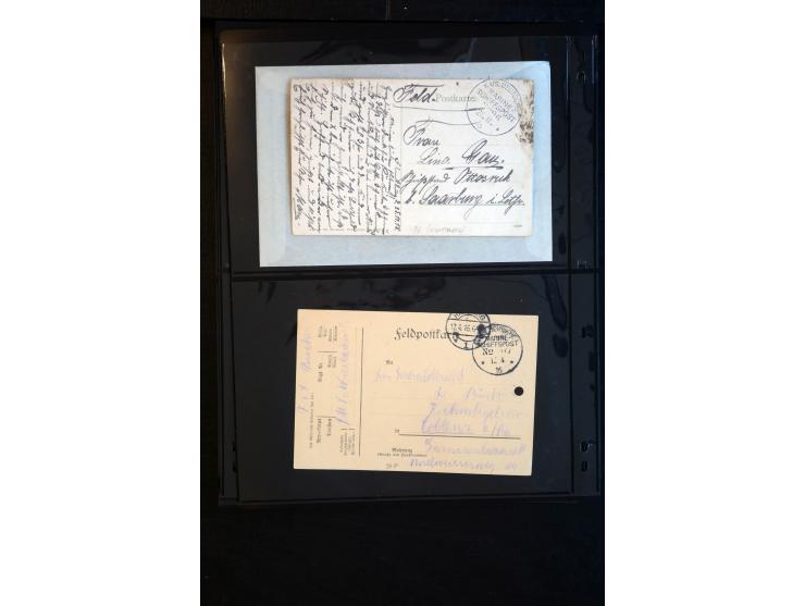 1905/19, über 90 Karten und Briefe mit Schwerpunkt I. WK mit fast nur verschiedenen Stempeln, dabei u.a. Internierten-Post mi