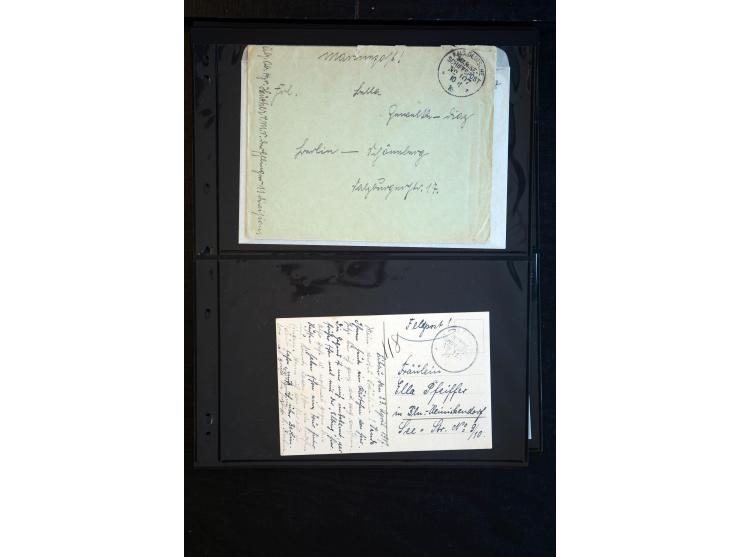 1905/19, über 90 Karten und Briefe mit Schwerpunkt I. WK mit fast nur verschiedenen Stempeln, dabei u.a. Internierten-Post mi