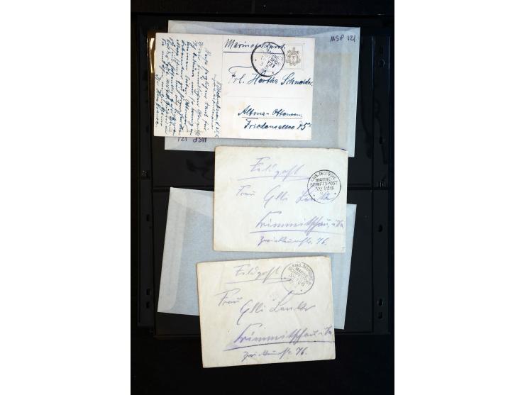1905/19, über 90 Karten und Briefe mit Schwerpunkt I. WK mit fast nur verschiedenen Stempeln, dabei u.a. Internierten-Post mi